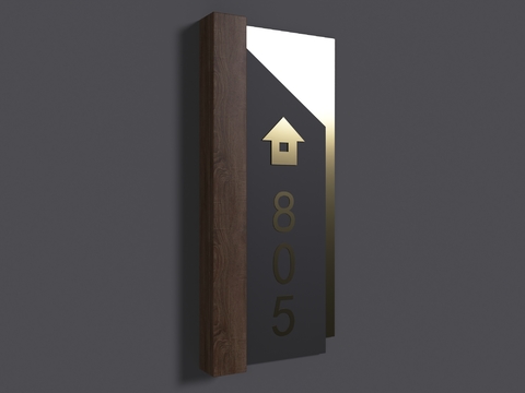 House Number, Room Number, Guide Plate