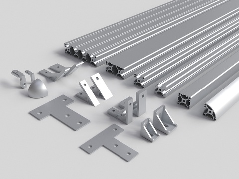 Aluminum profile angle code connector