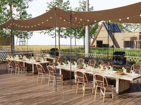 Modern Ecological Farm Net Red Restaurant