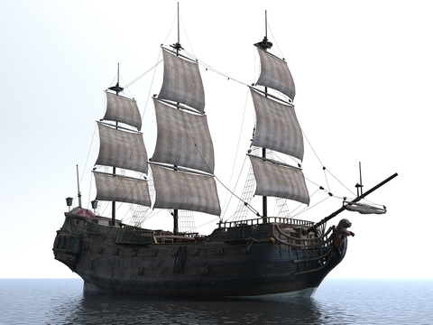 Sailing ship sea ship