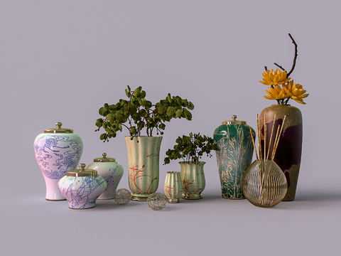 New Chinese-style Ceramic Vase