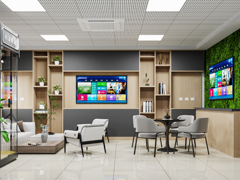 Modern office reception room