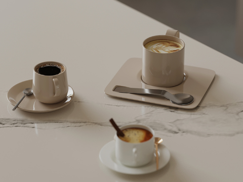 Modern coffee cup cup saucer