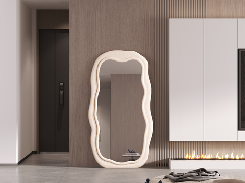 Cream Style floor mirror d model