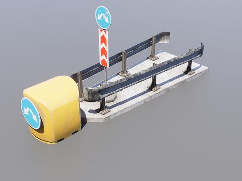 Road Safety Barrier Roadblock