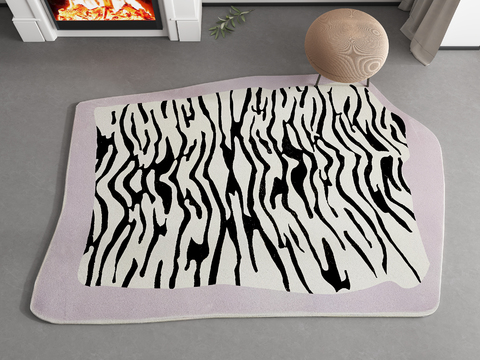 Zebra rug