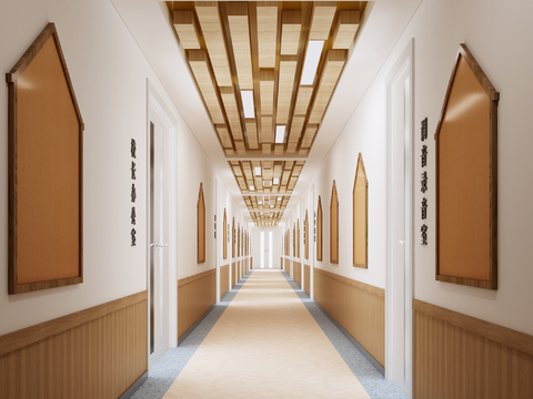 Modern School Corridor