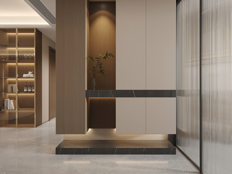 Modern foyer entrance