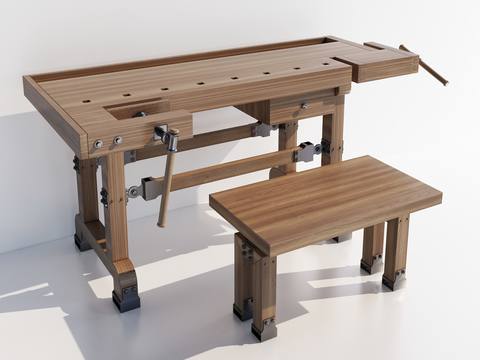 Workbench Solid Wood Table