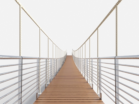 Chinese Suspension Bridge Cable Bridge Landscape Suspension Bridge Cable Bridge Rope Bridge