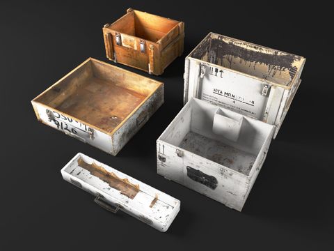 Wooden container logistics box