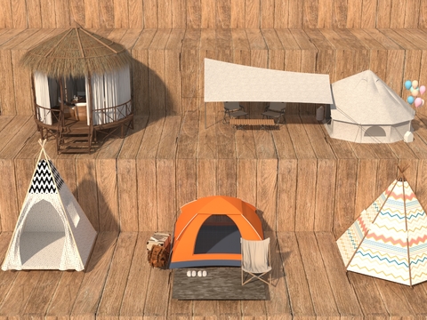 Modern camping tent