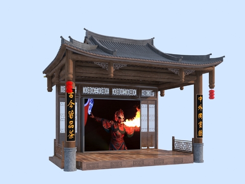 Chinese stage pavilion