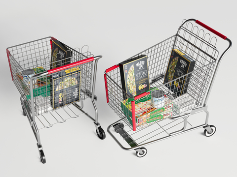 Supermarket Shopping Cart Trolley