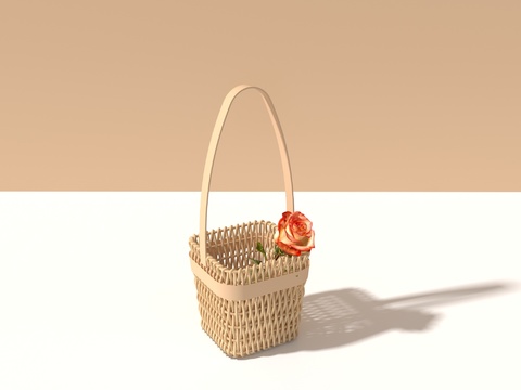 Rattan Small Flower Basket Storage Basket