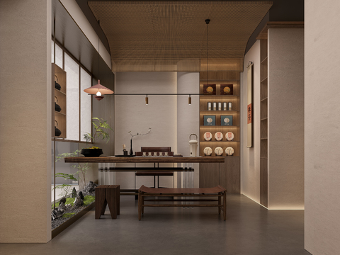 New Chinese Tea Shop Teahouse Teahouse