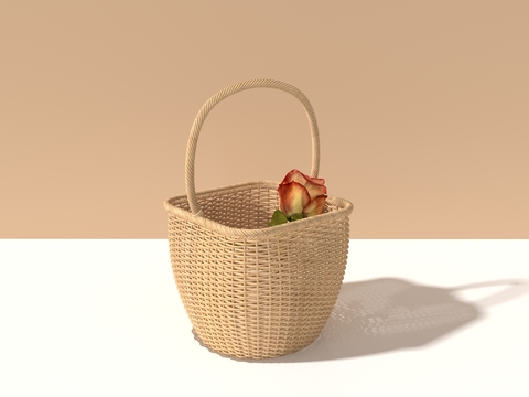 Small Rattan Flower Basket