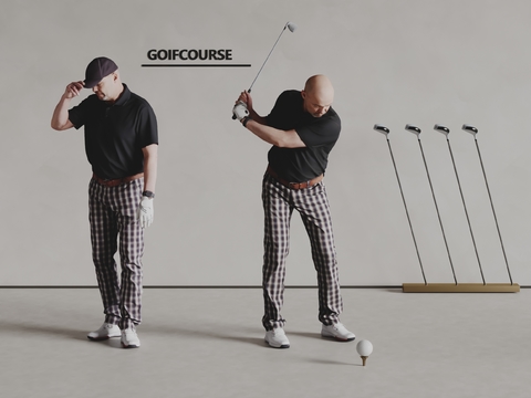 Sports figure coach golf