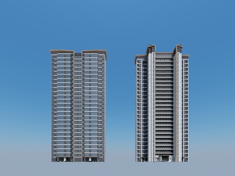 High-rise residential appearance of small houses