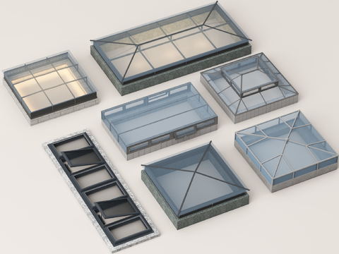 Lighting Well City Ventilation Well Ventilation Patio Glass Skylight