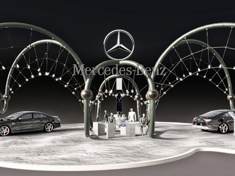 Mercedes-Benz showroom booth auto show