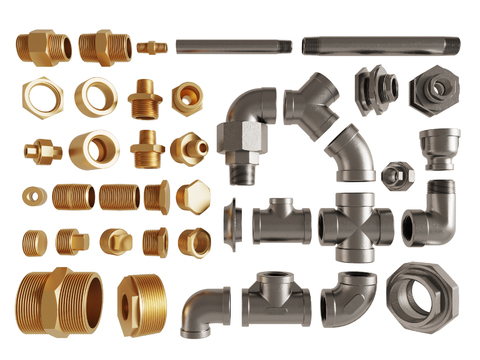 Pipe joint threaded pipe elbow