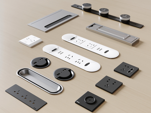 desk wire box embedded socket usb socket