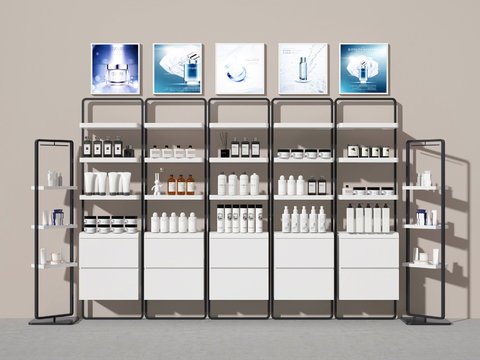 Skincare Products Counter Beauty Shop Counter