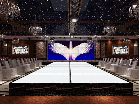 Modern stage show runway