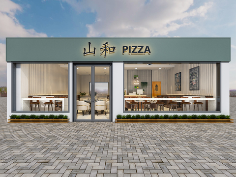 Affordable Luxury Style Fast Food Restaurant snack bar pizza shop