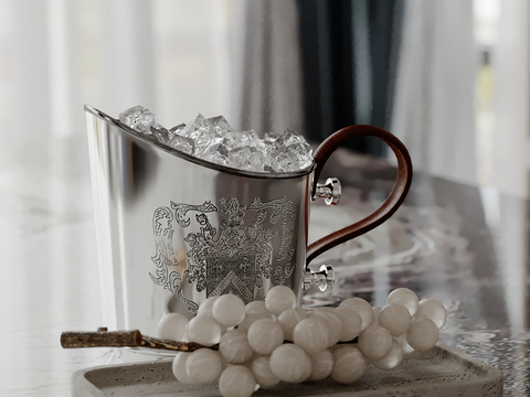 Fruit Fruit Plate White Grape Ice Bucket