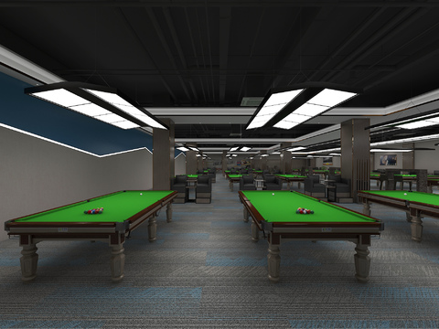 Modern Billiard Hall Billiard Hall