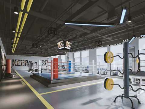 Industrial Wind Gym Boxing Gym