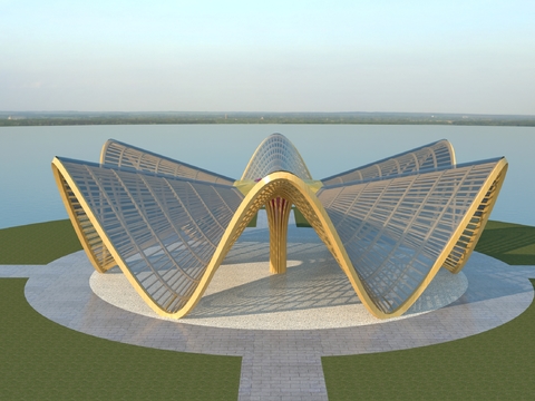 Appearance of modern parametric landscape gallery