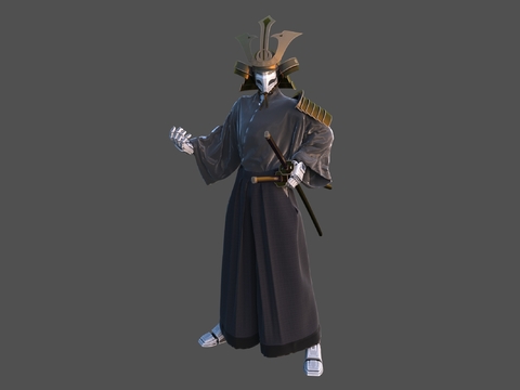 Japanese Samurai Man