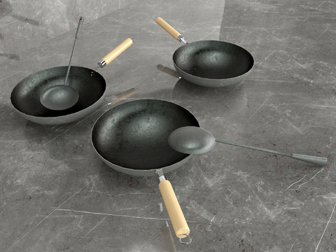 kitchen supplies wok frying pan