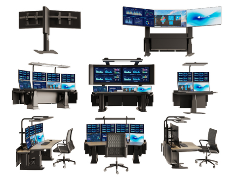 Modern monitoring console command center console