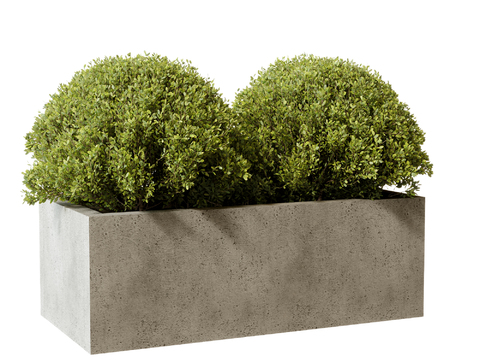 Outdoor flower bed flower box flower bowl