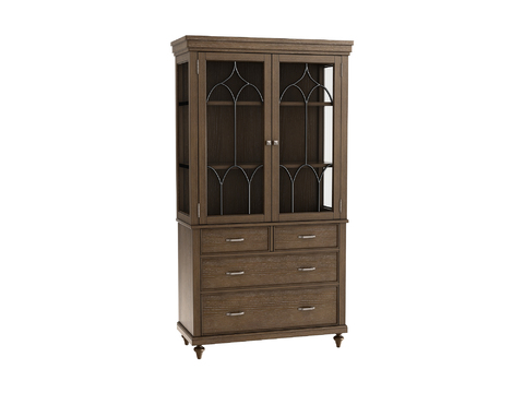 American Solid Wood Bookcase Side Cabinet