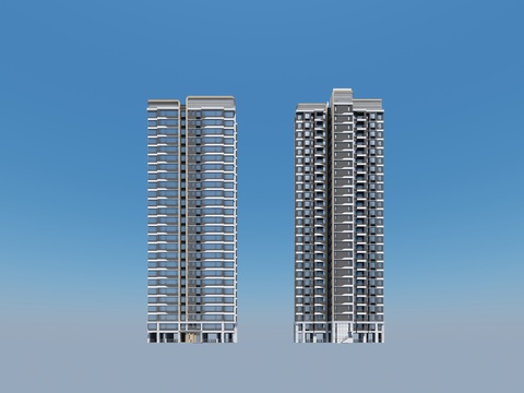 High-rise residential district residential small house