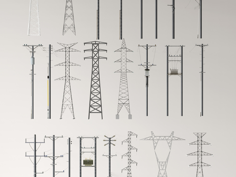 High voltage line power facilities and equipment