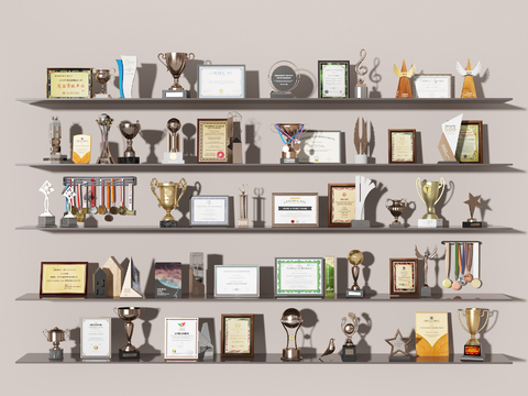 Trophy, Award, Medal, Certificate of Honor