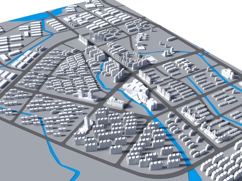 Aerial view of urban planning