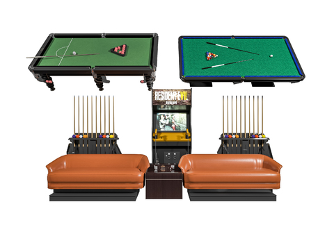 Billiard table game machine