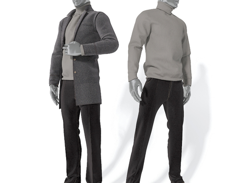 Suit Gentleman Figure Costume Model