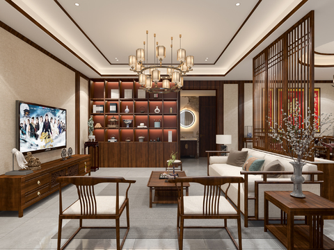 Chinese living room foyer