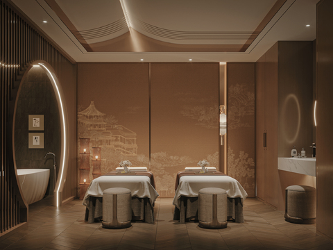 New Chinese SPA Beauty Salon Massage Room