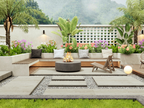 Modern Courtyard Garden