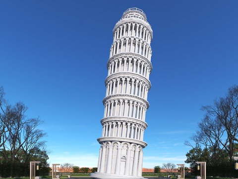 European-style Leaning Tower of Pisa