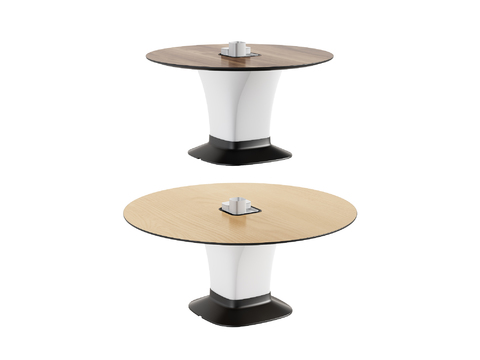 Modern round conference table desk